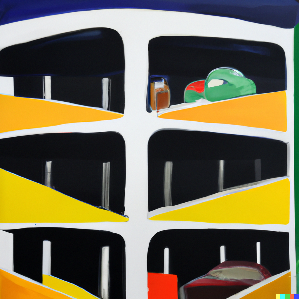 What is Joan Miro designed parking garages?