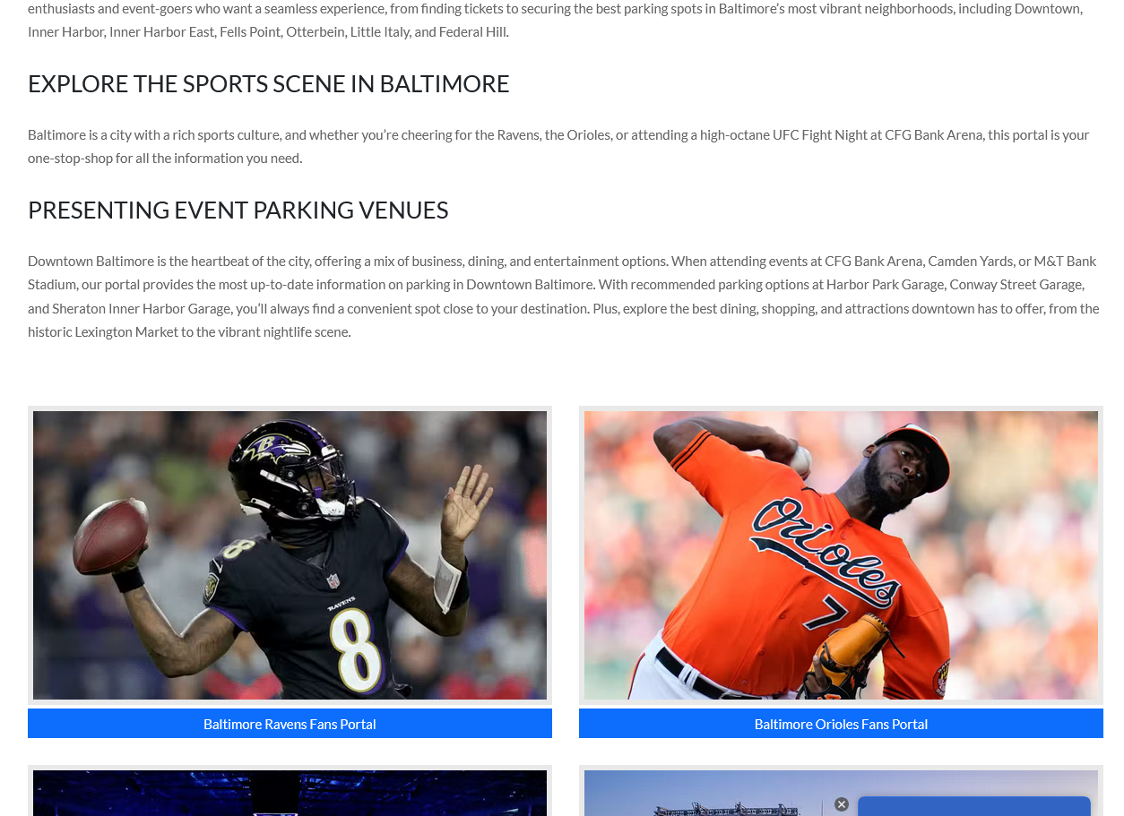 Screenshot 2025 10 27 at 17 01 53 stadium lot – baltimore parking garage inner harbor parking parking deals & discounts harbor park garage